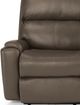 Flexsteel® Rio Dark Stone Power Reclining Loveseat with Power Headrests-1