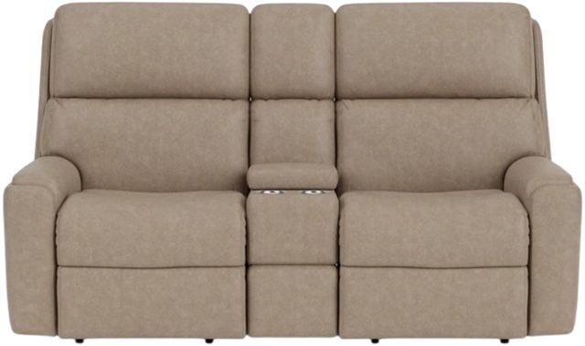 Flexsteel® Customizable Rio Power Reclining Loveseat with Console and Power Headrests-3