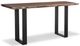 Century® Details Live Edge 72" Guan Slab Console Table with Oiled Bronze Strap Base-0