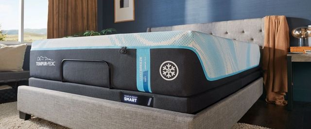 front view of a tempur pedic cooling mattress