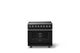 Viking® 5 Series 36" Onyx Pro Style Induction Range with Brushed Brass Trim-3