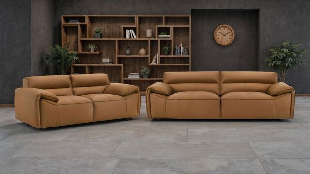 Coaster® Buxton 2-Piece Orange Living Room Seating Set -1