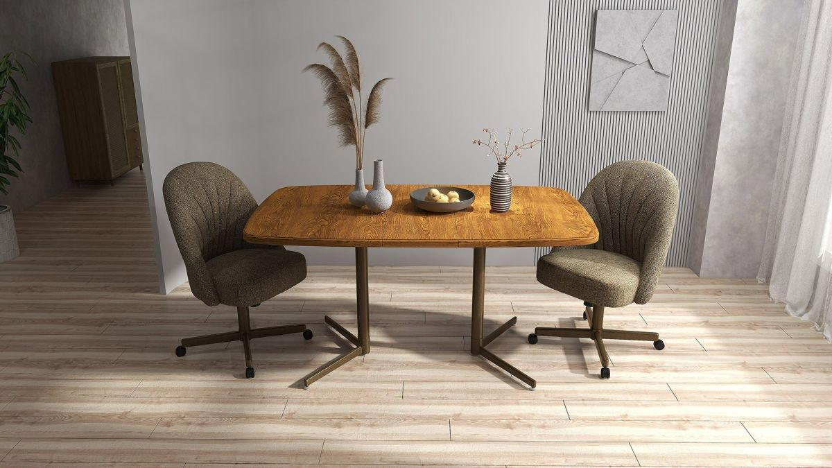 Chromcraft Landry Haywood 5 Piece Customizable Dining Set Evridges Furniture Brady TX