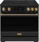 Thor Kitchen® Gordon Ramsay Collection 36" Black Pro Style Induction Range with Tilt Panel Touch Control and Bronze Trim-0