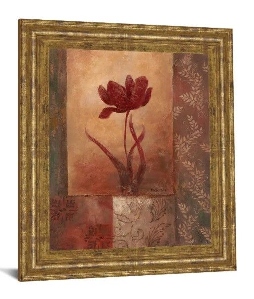 Classy Art Poppy Silhouette by Vivian Flasch Wall Art-1