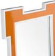 Crestview Collection Retro 1 Orange Wall Mirror-1