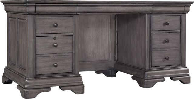 Aspenhome® Sinclair Ash Grey 68" Executive Desk-0