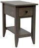Amish Works Driftwood Brown 1-Drawer Chairside Table-0