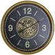 YHD Aged Gold/Black Gear Clock-0