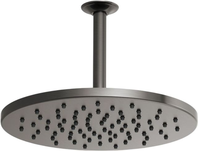 Brizo Essential™ Brilliance® Luxe Steel® 12" Linear Round Single-Function Raincan Shower Head-1
