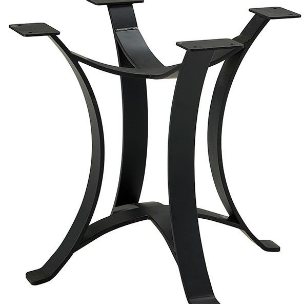 Artisan & Post by Vaughan-Bassett Dovetail Bleached White Top Dining Table with Black Metal Base-3