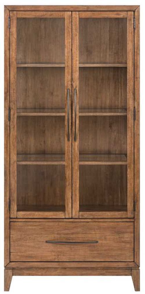 Liberty Furniture Shaker Lakes Harvest Brown Bunching Display Cabinet-2