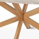 Home Trends & Design Malibu Sawar Marble Dining Table with Antique Gold Base-3