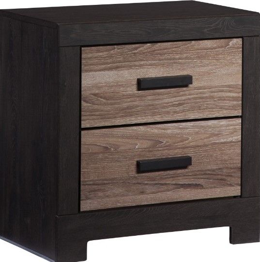 Signature Design by Ashley® Harlinton 4-Piece Charcoal/Warm Gray Queen Panel Bed Set-3