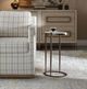Uttermost® Mercier Bronze Round Marble Accent Table-1