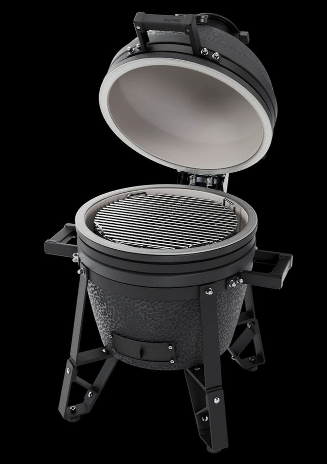 BSTRD® Compact Complete Graphite Freestanding Charcoal Kamado Grill-2