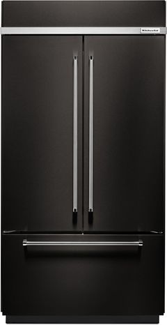 KitchenAid® 42 in. 24.2 Cu. Ft. Black Stainless Steel with PrintShield™ Finish Built In French Door Refrigerator