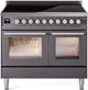 Ilve® Professional Plus II 40" Graphite Matte Pro Style Induction Range-0