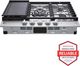 LG 30" Stainless Steel Gas Cooktop with UltraHeat™ Dual Burner and LED Knobs-1