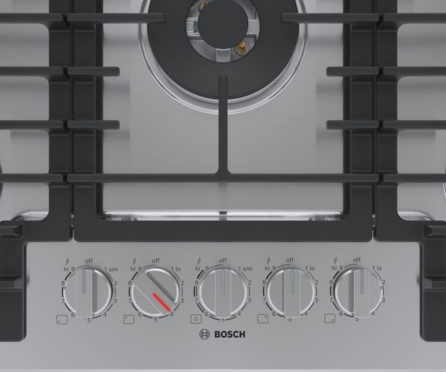 Bosch® 800 Series 30" Stainless Steel Gas Cooktop-2