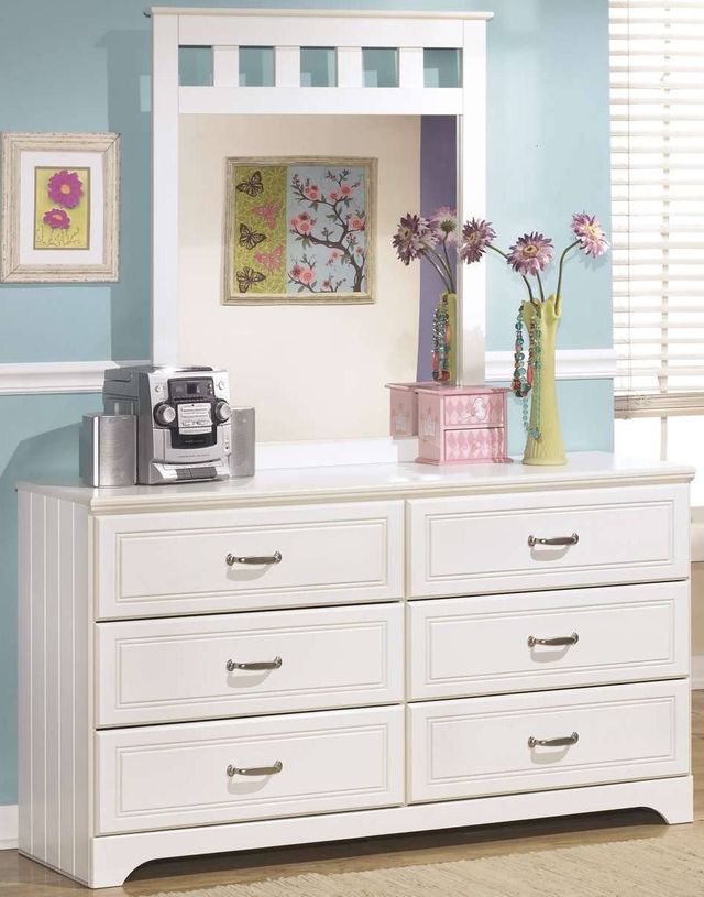 Signature Design by Ashley® Lulu 5-Piece White Twin Panel Bed Set-2