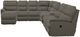 La-Z-Boy® Trouper 7-Piece Tar Reclining Sectional-1