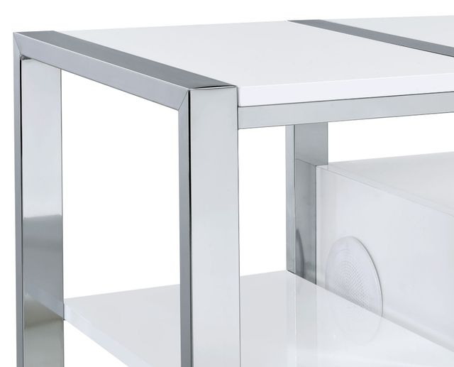 Elements International Midway White 80" TV Console-2