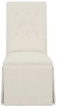 Fairfield® Customizable Entree Dining Straight Tall Back Skirted Side Chair with Tobacco Legs and Buttons-1