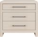 Modus Furniture Wallen White Sand 3-Drawer Nightstand-1