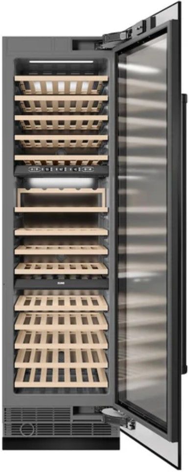 ZLINE 24" 12.4 Cu. Ft. Black Stainless Steel Triple Zone Column Wine Cooler-1