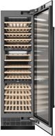 ZLINE 24 in. 12.4 Cu. Ft. Triple Zone 100 Bottle Column Wine Cooler in Black Stainless Steel-1