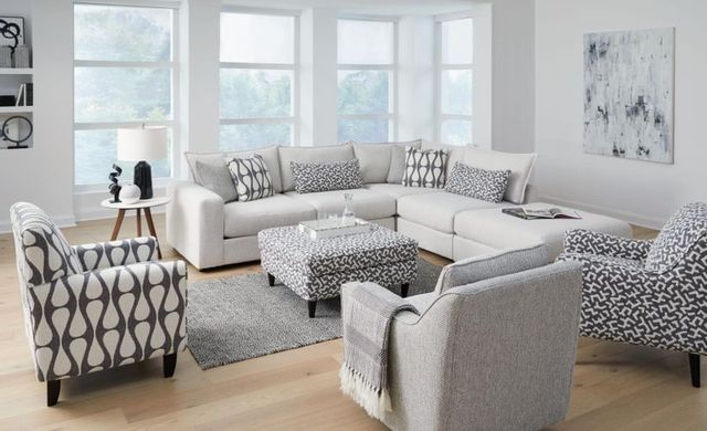 Fusion Furniture Contour Downunder Denim Accent Chair-1