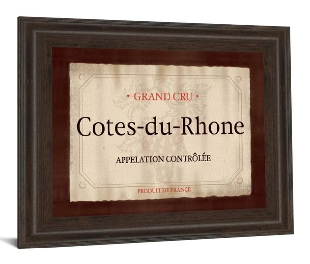 Classy Art Cote Du Rhone by Paola Viveiros Wall Art-1