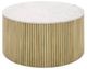VIG Furniture Modrest Beige/White Round Coffee Table-0
