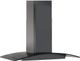 Zephyr Core Collection Ravenna 36" Black Stainless Steel With Smoke-Gray Glass Island Range Hood-2