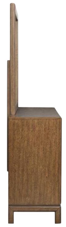 Magnussen Home® Ridgefield Russet Double Drawer Dresser with Landscape Mirror-3