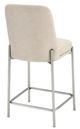 Modus Furniture Crossroads 2.0 Dion Brushed Nickel/Camel Upholstered Counter Stool-3