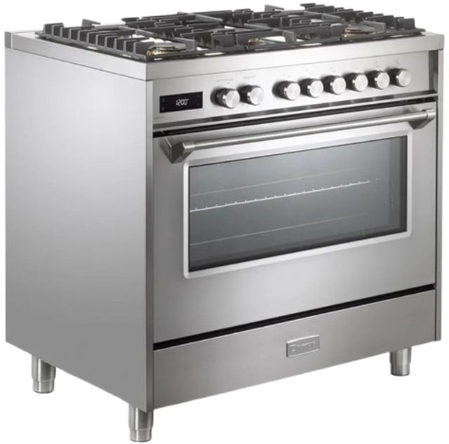Verona® Ultima 36" Stainless Steel Pro Style Dual Fuel Range-1