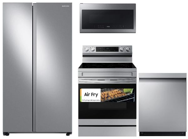 Samsung 4 Piece Fingerprint Resistant Stainless Steel Kitchen Package