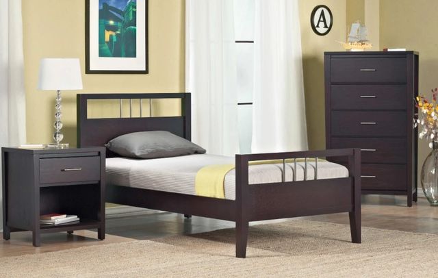 Modus Furniture Nevis Espresso Twin Platform Bed-1