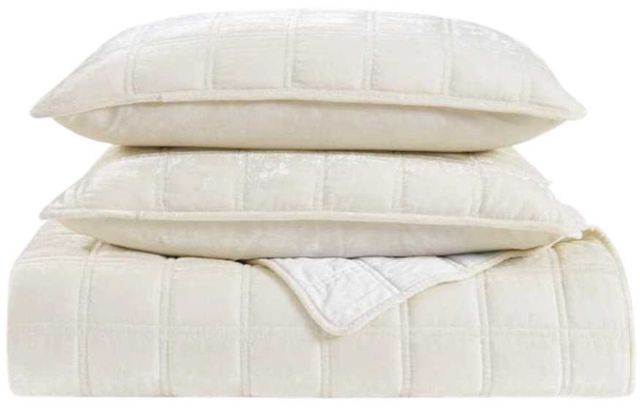 HiEnd Accents Stella 3-Piece Stone King Bedding Bundle-0