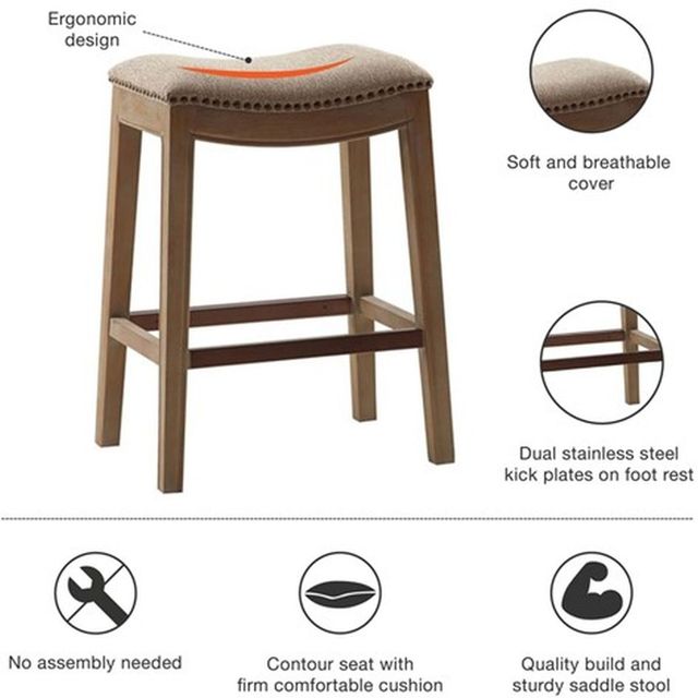 Olliix by Madison Park Linen Belfast Saddle Counter Stool-3
