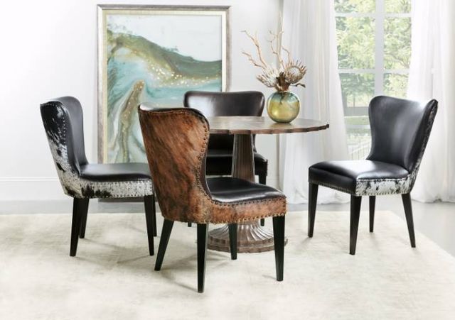 Hooker® Furniture CC Kale Legendary Graphite/Salt and Pepper Accent Chair-1