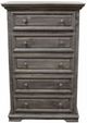 Million Dollar Rustic Charcoal Gray Coliseo Chest-0