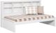 Donco Kids White Youth Twin Bookcase Daybed-0