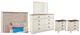 Signature Design by Ashley® Willowton 5-Piece Whitewash Full Youth Panel Headboard Bedroom Set-0