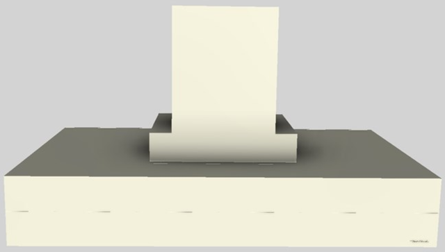 Vent-A-Hood® 54" Biscuit Contemporary Island Range Hood-0