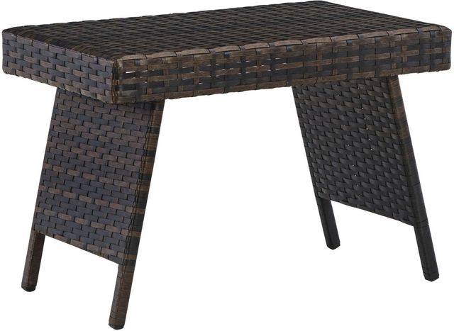 Signature Design by Ashley® Kantana Brown Outdoor End Table-0