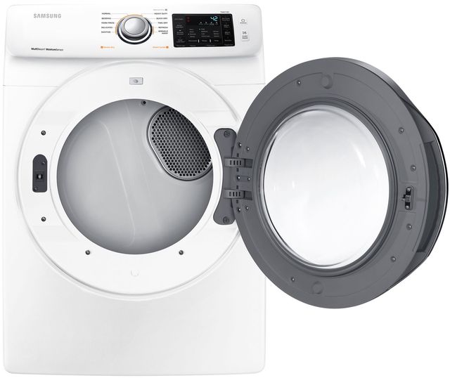 Samsung White Front Load Electric Dryer-1
