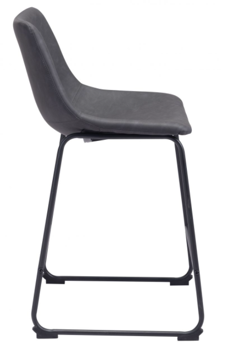 Zuo® Modern Smart Charcoal Counter Chair-1